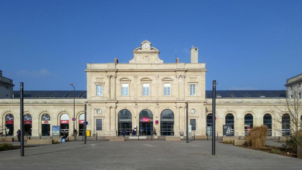 Charmant Studio Proche Gare Centre, Centre Ville Et Lycee Roosevelt Reims Buitenkant foto